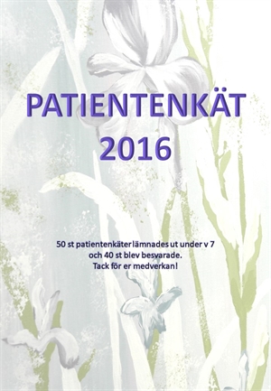 Patientenkät 2016